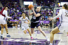 FORT WORTH, TX — 10th ranked TCU Horned Frogs Women’s Basketball defeated 17th ranked West Virginia Mountaineers at Schollmaier Arena.