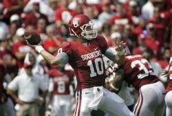 The "Belldozer" may have turned into the "Bellthrowzer," as Blake Bell threw for over 400 yards in his first college start vs. Tulsa (Brett Deering/Getty Images)