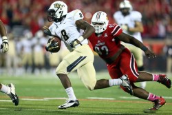 UCF running back Storm Johnson has made a name for himself nationally this season after transferring from Miami after 2010. (Andy Lyons/Getty Images)