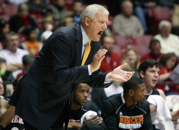 Mercer coach Bob Hoffman has led the Bears to at least 24 wins in each of the last three seasons. (AP)