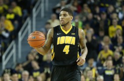 Roy Devyn Marble, the son of Iowa's all-time leading scorer, Roy Marble, is one of the frontrunners for Big Ten player of the year. (Leon Halip/Getty Images) 