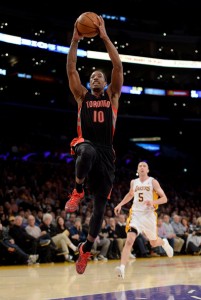 DeMar DeRozan finished tied for ninth in the NBA in scoring average (22.7) and made his first NBA All-Star team this season. (Harry How/Getty Images)