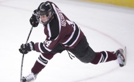 Union defenseman Shayne Gostisbehere will play in the Frozen Four at the home of the team that drafted him 78th overall in the 2012 NHL Entry Draft, the Philadelphia Flyers. (Daniel Jankowski/Union College)