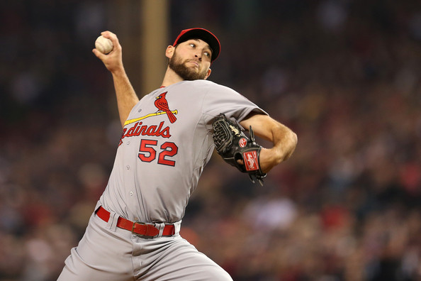 Less than five months after making his major league debut, Iowa City-born Michael Wacha won the 2013 NLCS Most Valuable Player. (Rob Carr/Getty Images)