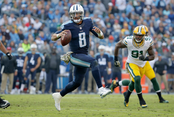 In the Titans' last seven games, Marcus Mariota has combined to throw 21 touchdowns with only three interceptions. (Andy Lyons/Getty Images)