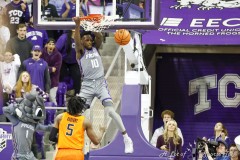 FORT WORTH, TX - FEBRUARY 18: The TCU Horned Frogs during action against the Oklahoma State Cowboys at Schollmaier Arena in Fort Worth, TX (Photo by Ross James/ALOST)