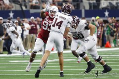 ARLINGTON, TX - SEPTEMBER 30: Texas A&M and Arkansas play in the Southwest Classic at AT&T Stadium in Arlington, TX. (Photo by Ross James/ALOST)