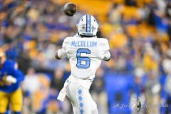 Pittsburgh, PA - SEP 23, 2023: North Carolina Tar Heels wide receiver Nate McCollum (6) catches a pass during game between Pitt and North Carolina at Acrisure Stadium Pittsburgh, PA. (Photo by Phil Peters/Media Images International)