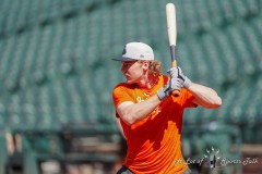 BALTIMORE — JULY 11: Baltimore Orioles shortstop Gunnar Henderson (2) takes batting practice prior to the game against the Chicago Cubs inside Oriole Park at Camden Yards on July 11, 2024, in Baltimore, Maryland. (Gregory Fisher/A Lot of Sports Talk)