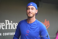 BALTIMORE — JULY 11: Chicago Cubs center fielder Cody Bellinger (24) prior to the game against the Baltimore Orioles inside Oriole Park at Camden Yards on July 11, 2024, in Baltimore, Maryland. (Gregory Fisher/A Lot of Sports Talk)