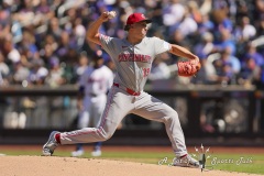 QUEENS, NEW YORK — SEPTEMBER 8:  Cincinnati Reds pitcher Julian Aguiar (39) delivers a pitch during the game between New York Mets and the Cincinnati Reds at Citi Field on September 8, 2024, in Queens, N.Y. (Scotty Rausenberger/A Lot of Sports Talk)