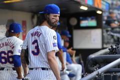 NEW YORK — JULY 29: New York Nets right fielder Jessie Winker (3) prior to the game at Citi Field on July 29, 2024, in New York, New York. (Gregory Fisher/A Lot of Sports Talk)