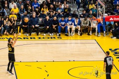 The Dallas Mavericks play the Golden State Warriors at The Chase Center in San Francisco, California on February 27, 2022. (Photo by Chris Tuite)