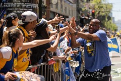 Coach Mike Brown- Warriors Championship Parade in San Francisco, California on June 20, 2022. (Photo by Chris Tuite)