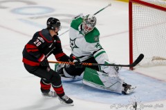 DALLAS, TX - JANUARY 25: The Dallas Stars during action against the Carolina Hurricanes at American Airlines Center in Dallas, TX (Photo by Ross James/ALOST)