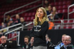 CHESTNUT HILL, MA - FEBRUARY 08: Boston College Eagles head coach Joanna Bernabei-McNamee looks on during a women’s college basketball game between the Virginia Cavaliers and the Boston College Eagles on February 8, 2024 at Conte Forum in Chestnut Hill, MA. (Photo by Erica Denhoff/Icon Sportswire)
